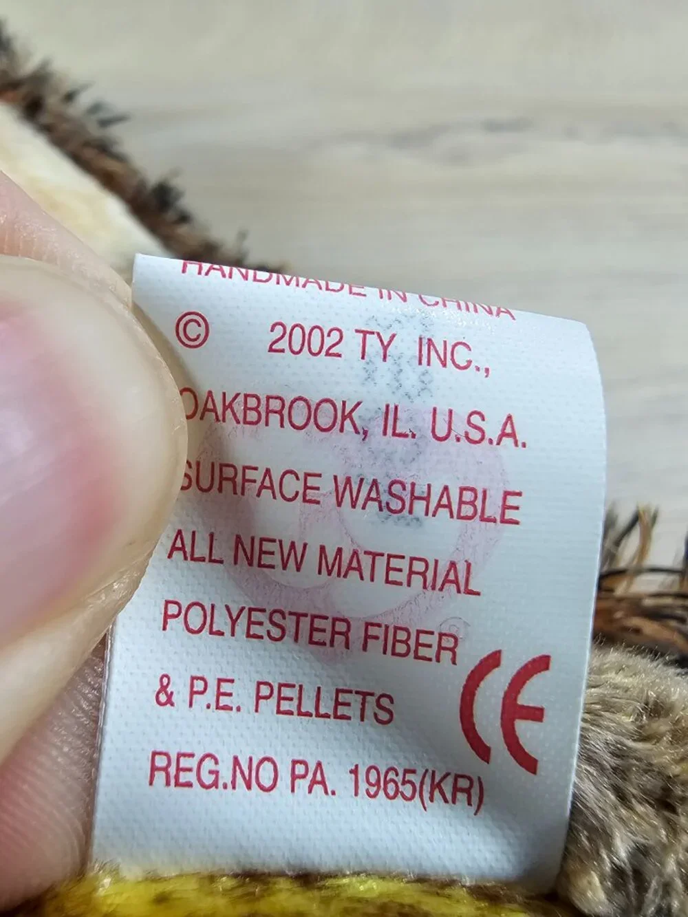 Ty Beanie Babies Toothy T-Rex Dinosaur Beanbag Plush Toy w/ Tags Vintage 2002